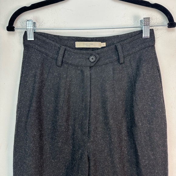 7115 by Szeki Charcoal Wool Cropped Trouser Size Small - Picture 3 of 14